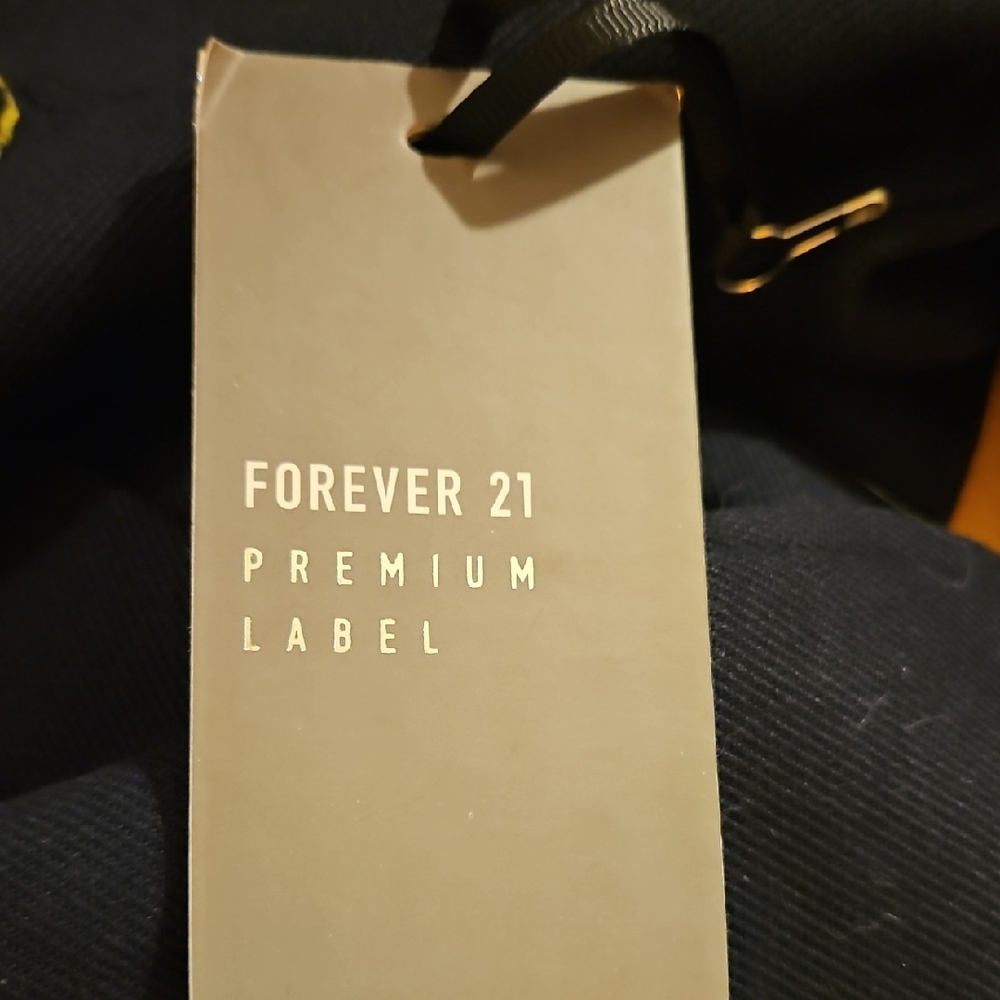 Forever 21 Premium Label Dark Blue Military-Inspired Coat - Picture 10 of 10